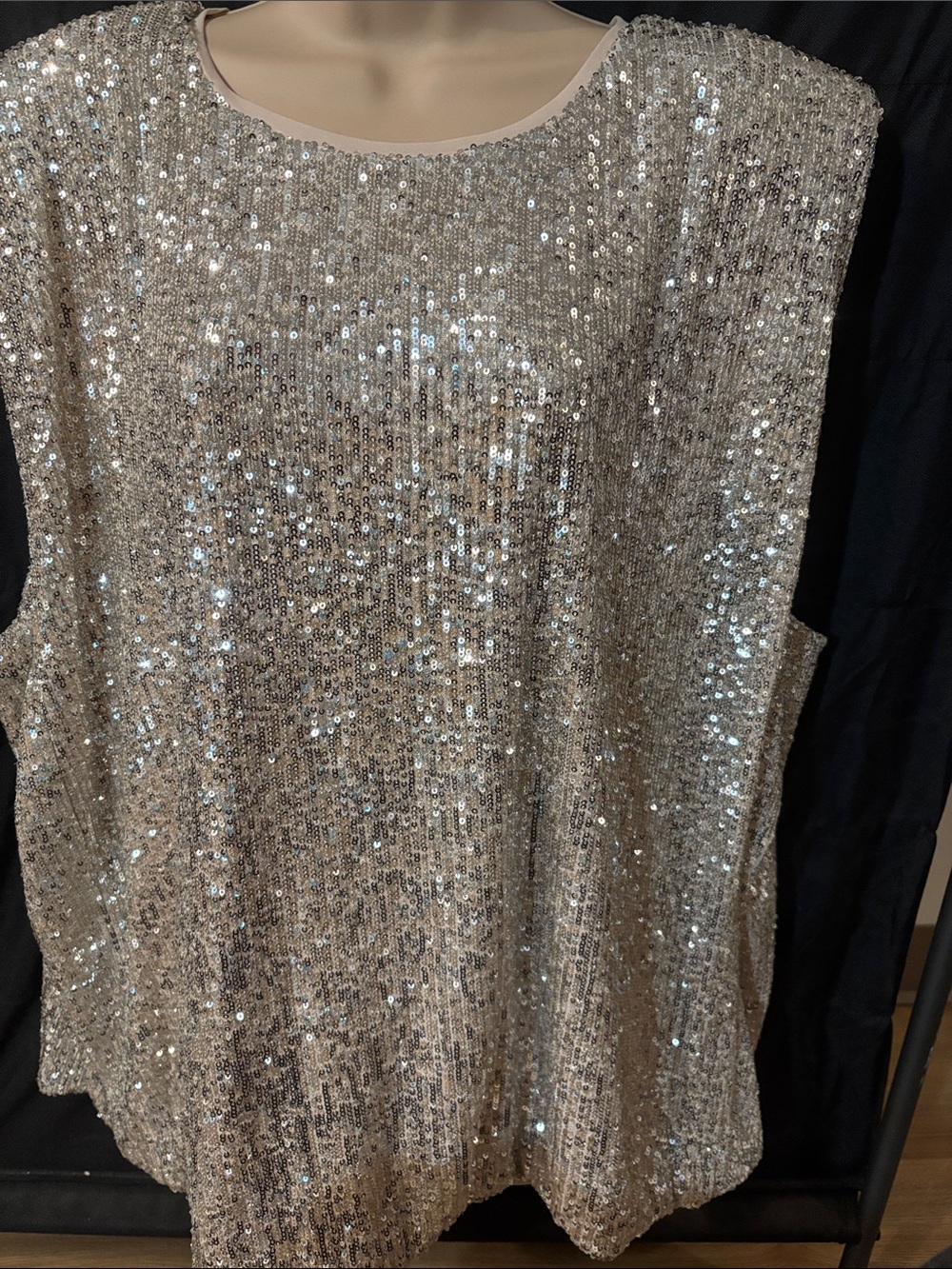 Maurices Silver Sequin Bustier Top - Picture 5 of 5